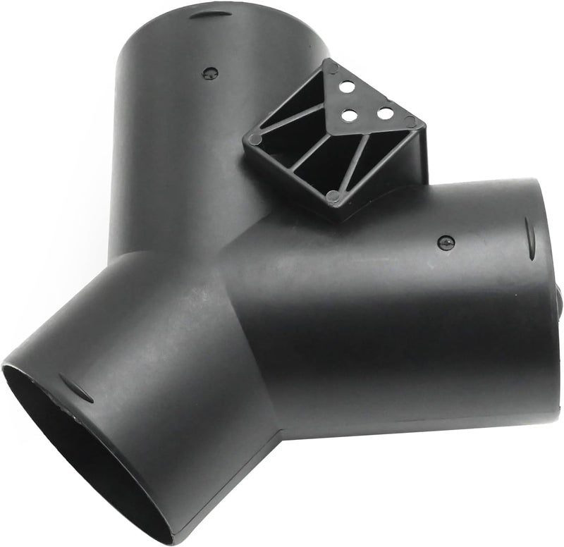 MDEOOSKY 75MM Car Heater Ventilation Duct, Y Branch Outlet Exhaust Connector, Black Joint Connector with Valve Flap Replacement for Webasto Air Diesel Auxiliary Heater - Image 3